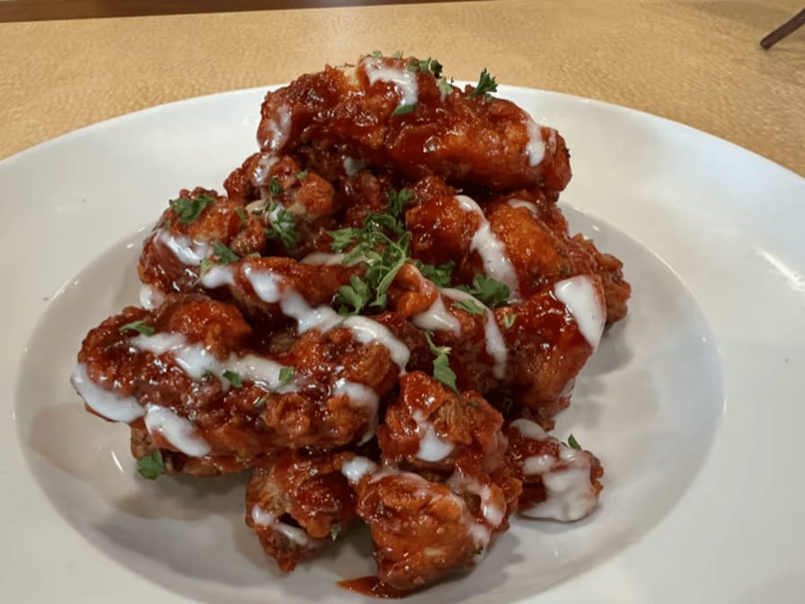 10 Pcs Glazed Fried Chicken.